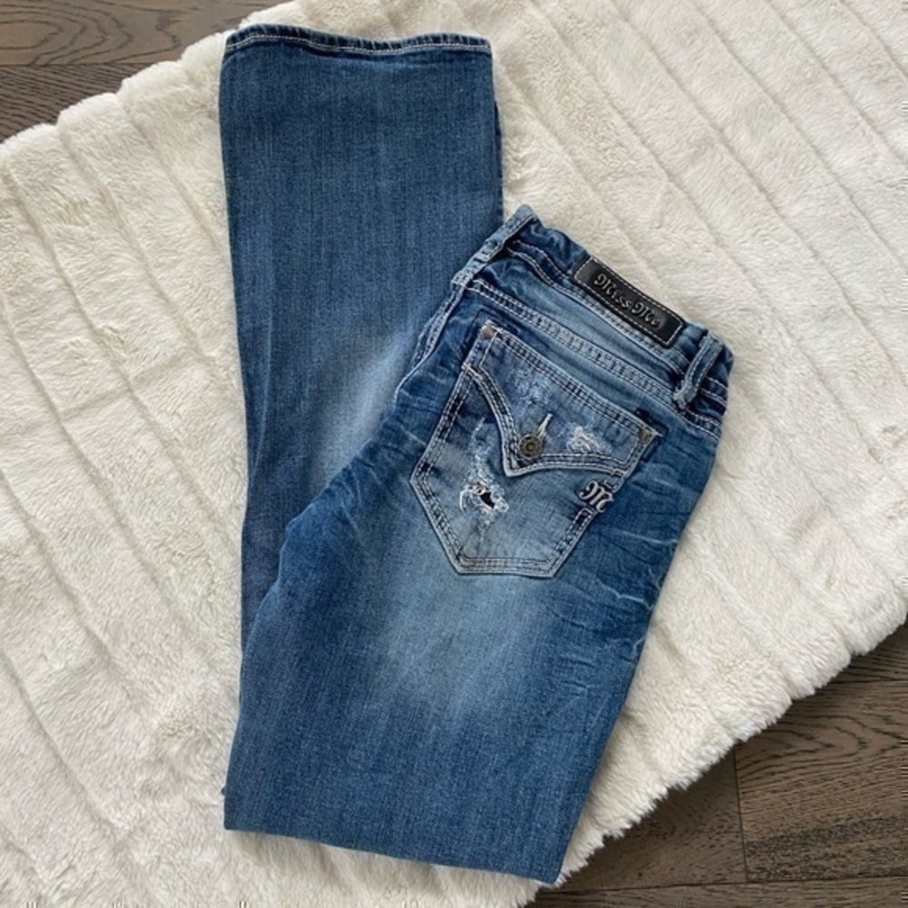 Miss Me Women's Boot Cut Jeans - Blue